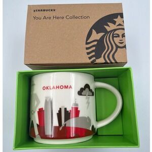 Starbucks Oklahoma You Are Here Collection Ceramic Coffee Mug 14oz with Box NEW